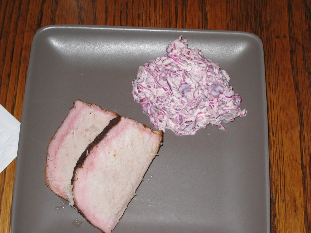 Jerk Pork and Red Cabbage Slaw