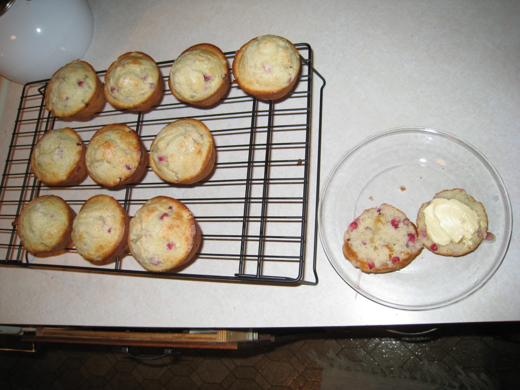 Pomegranate Ginger Muffins