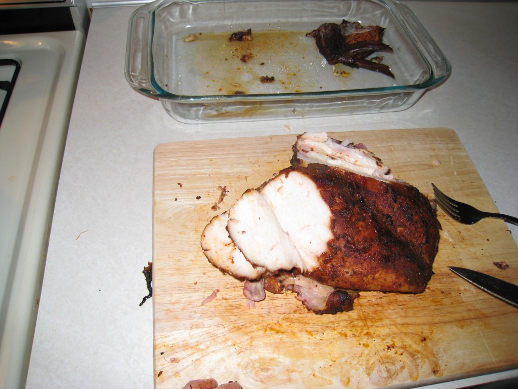 Carving a Smoked Chicken