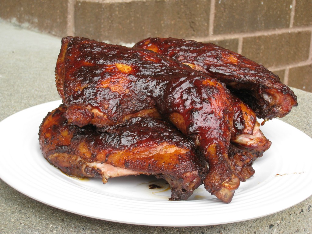 Smoked BBQ Chicken Quarters