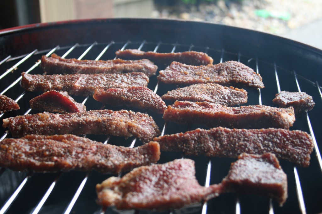 Jerky on the Smoker