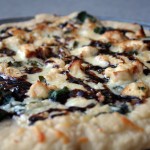 Our grilled pizza